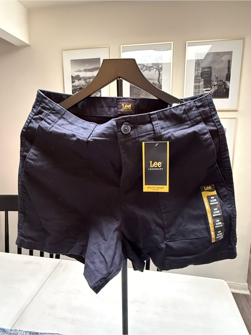 Lee Women's Dark Utility Cargo Shorts